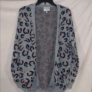 Leopard print cardigan